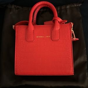 Red croc mini purse